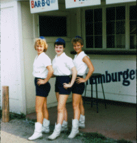 blue top carhops of 1956